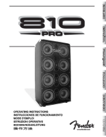 Fender 810-PRO-Loudspeaker-Enclosure - Owners Manual 